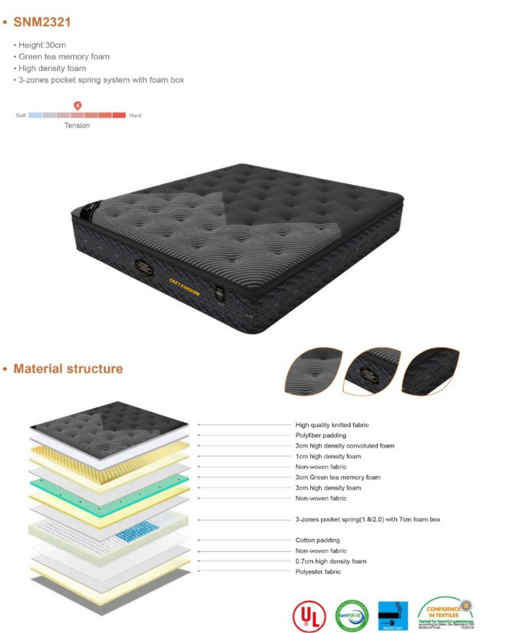 Premium Cloud Comfort Mattress